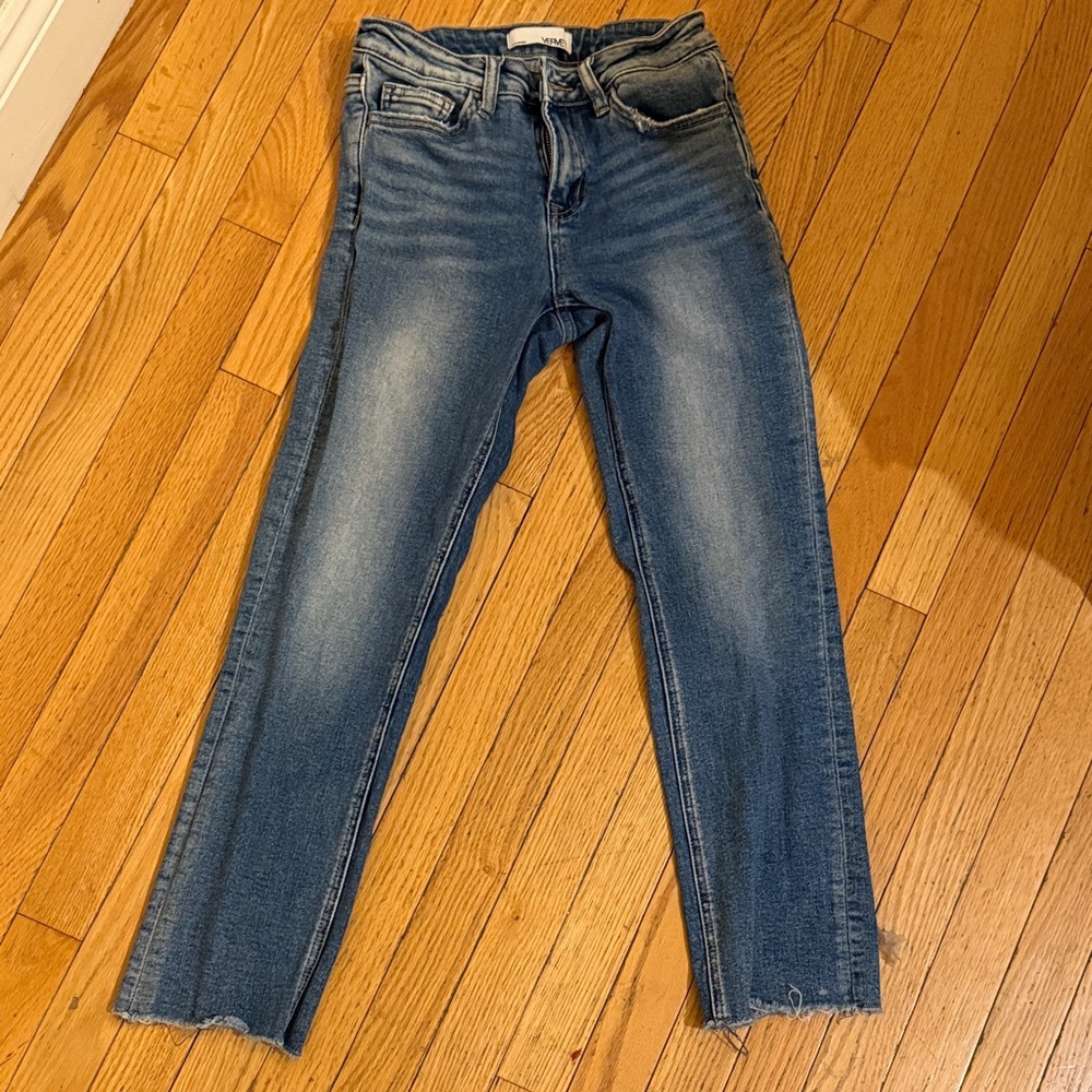 Crop Vervet High Rise Blue Denim Jeans size 25